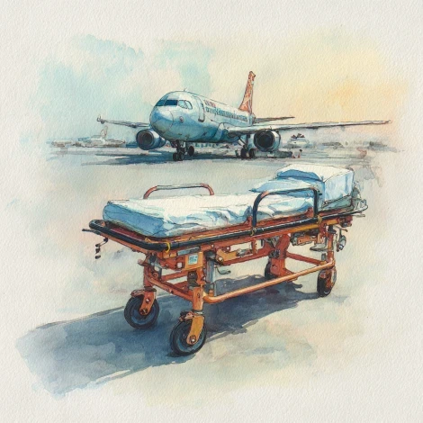 Встреча и перевозка лежачих больных в / из аэропорта Магнитогорска